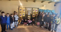 Alunni della Scuola Primaria alla mostra sul Barbesino presso il Teatro Ideal